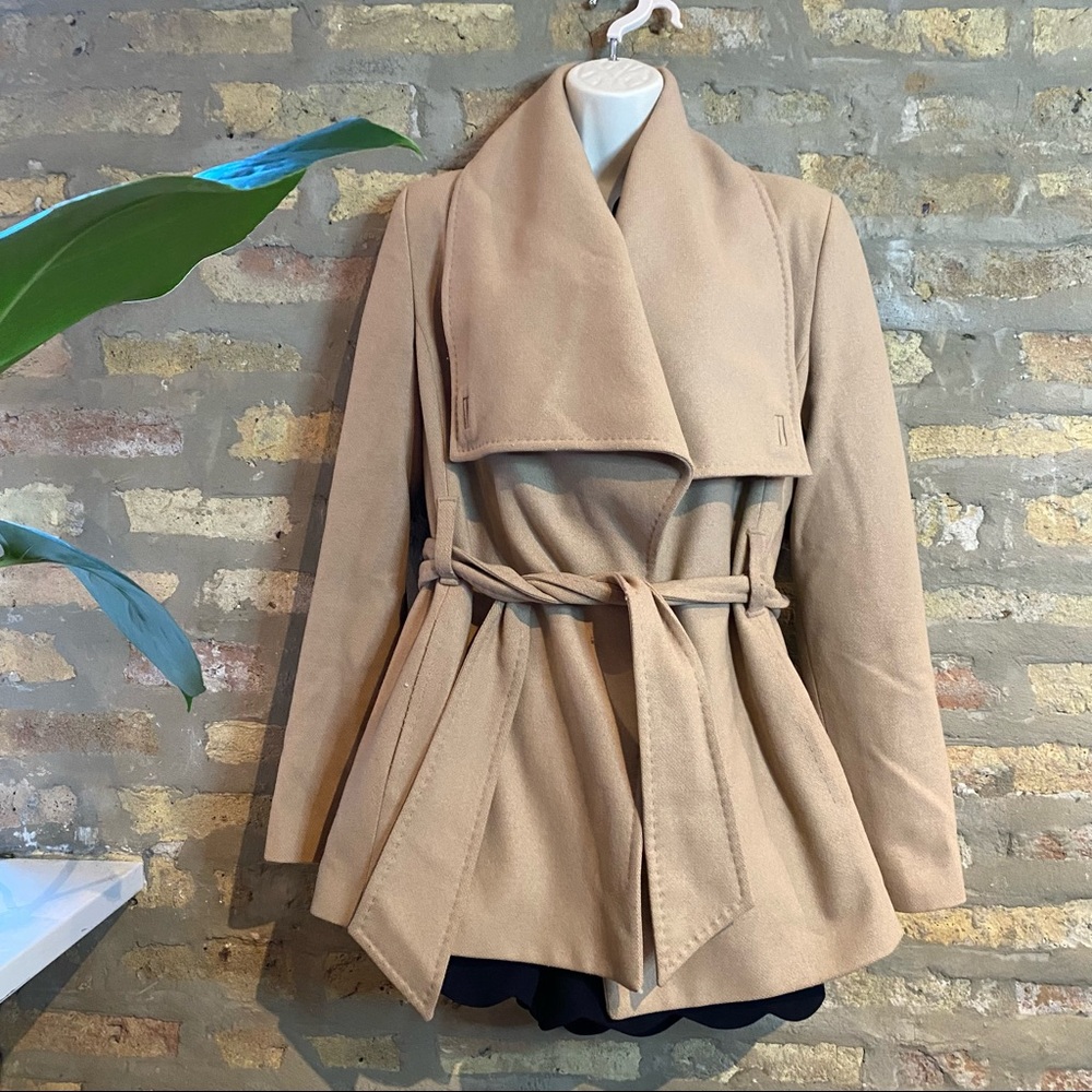 TED BAKER ~ Wool Tan Camel Peacoat